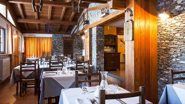 The lovely dining area