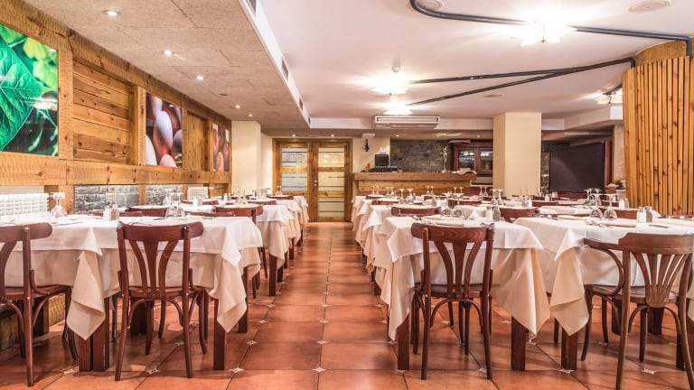 The light and airy dining room