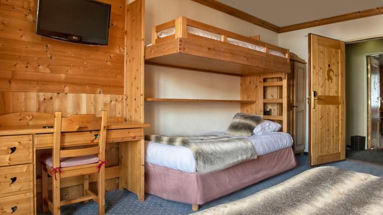 A spacious triple room