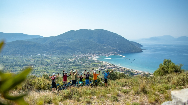 Mountain biking at Cosmos Beach Club