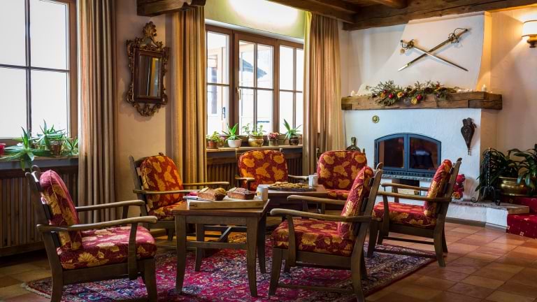 Relaxing reception area