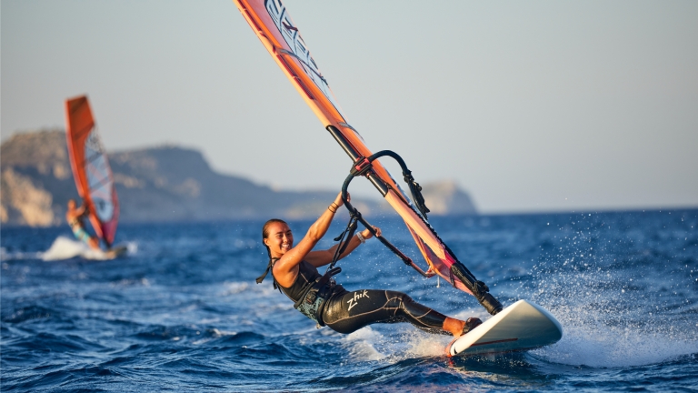 Windsurfing at Levante Beach Club