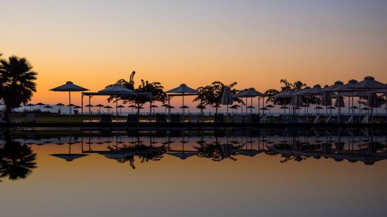 Sunset views at Messini Beach Club