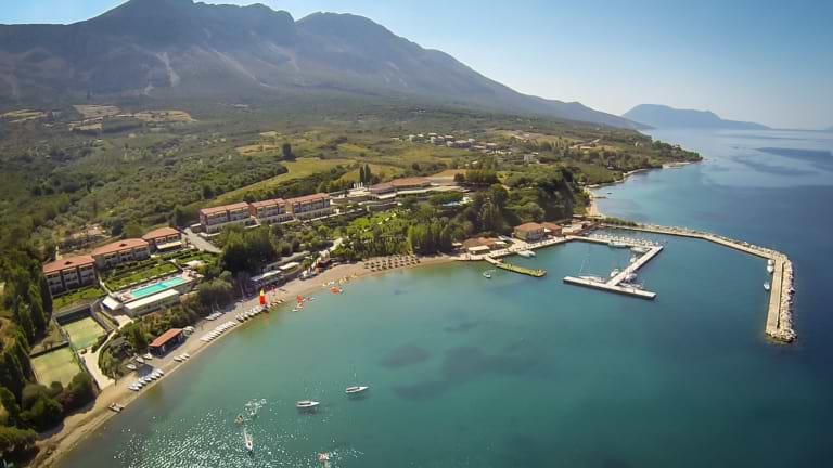 Birdseye view of Vounaki Beach Club