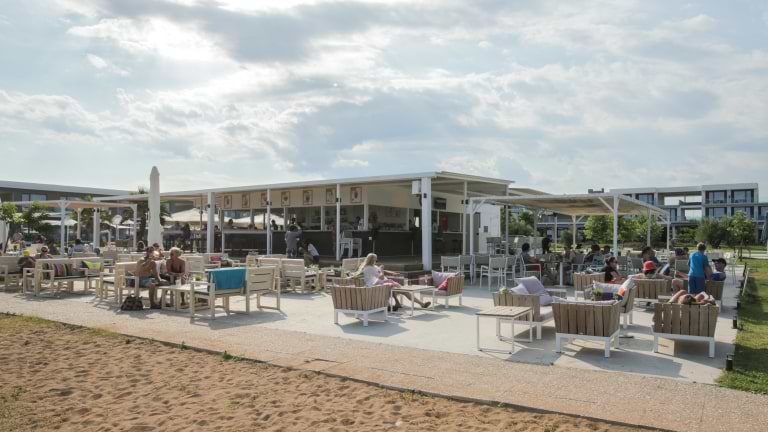 Pool bar at Messini Beach Club