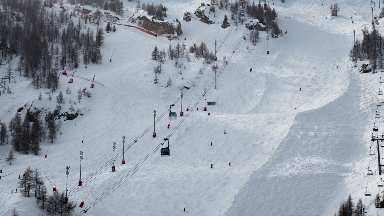 La Face de Bellevarde - World Cup ski area
