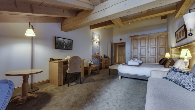 Top floor suite at Hotel & Spa Le Savoie