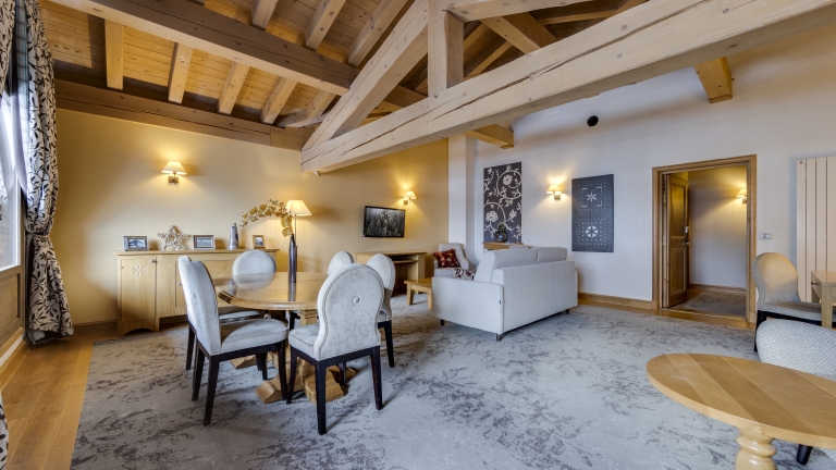 Spacious top floor suite at Hotel & Spa Le Savoie