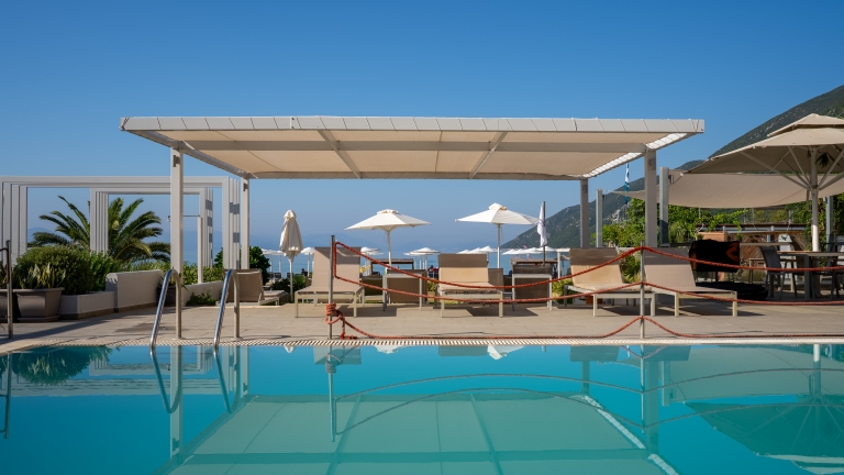 Swimming pool at Cosmos Beach Club