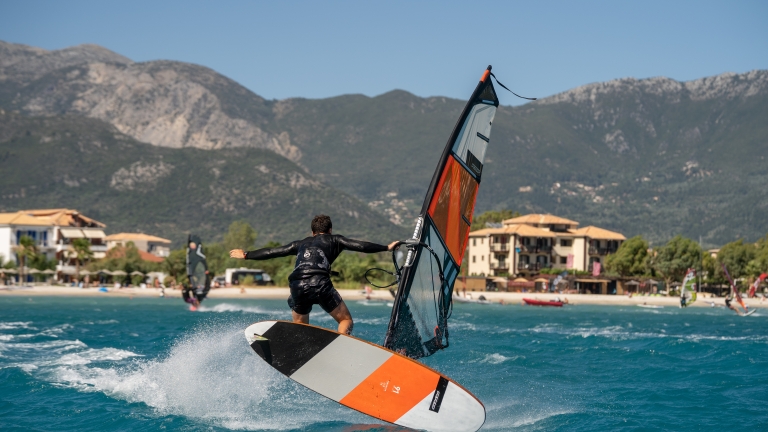 Windsurfing at Cosmos Beach Club