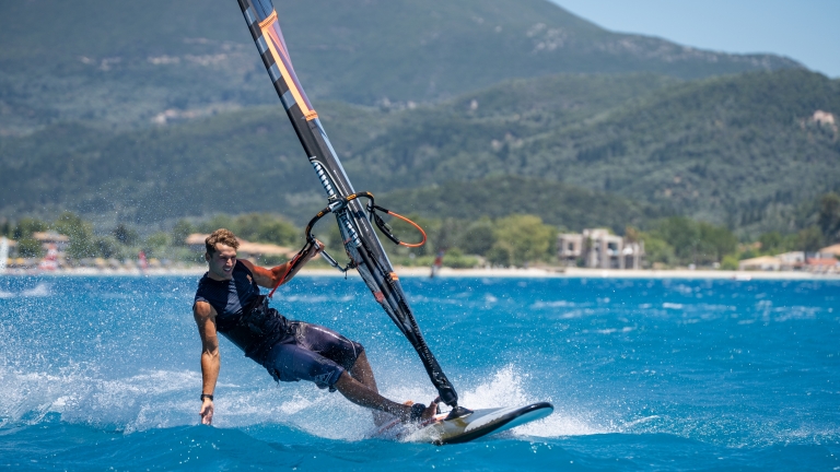 Windsurfing at Cosmos Beach Club