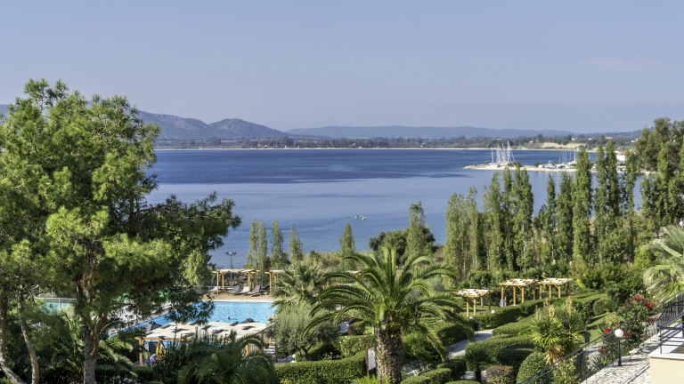 Sea views from Vounaki beach club