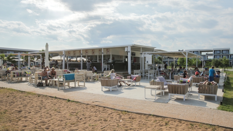 Pool bar at Messini Beach Club