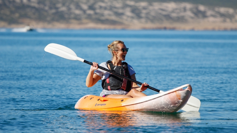 Kayaking at Cosmos Beach Club