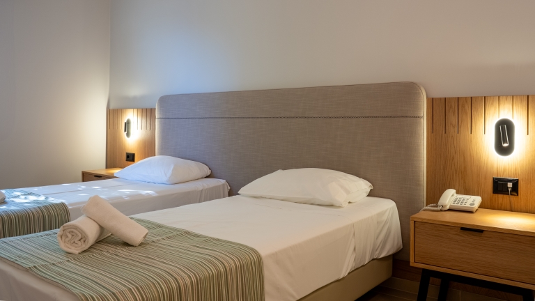 Twin room at Cosmos Beach Club