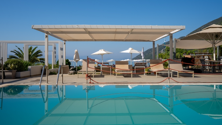 Swimming pool at Cosmos Beach Club