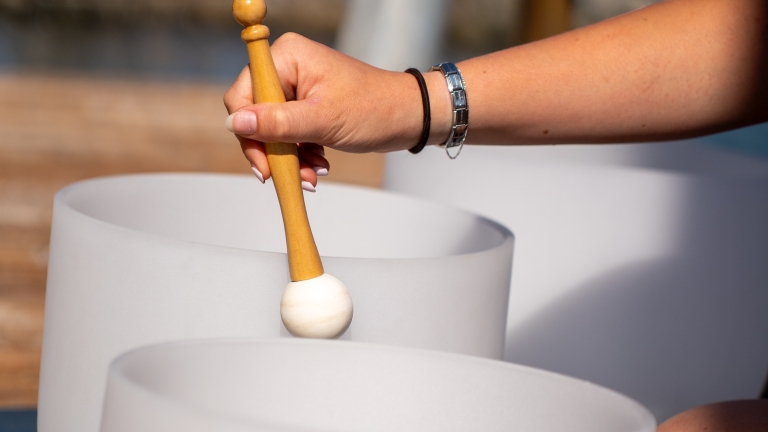 Sound baths at Neilson | Mangia's Torre del Barone