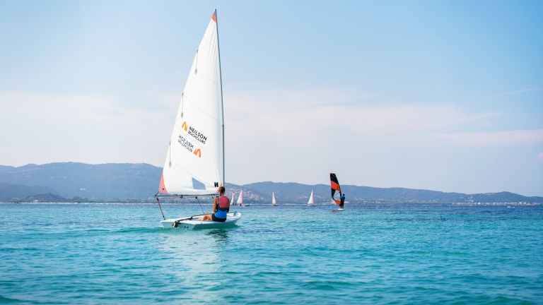 Dinghy sailing at Baia dei Mori Beach Club