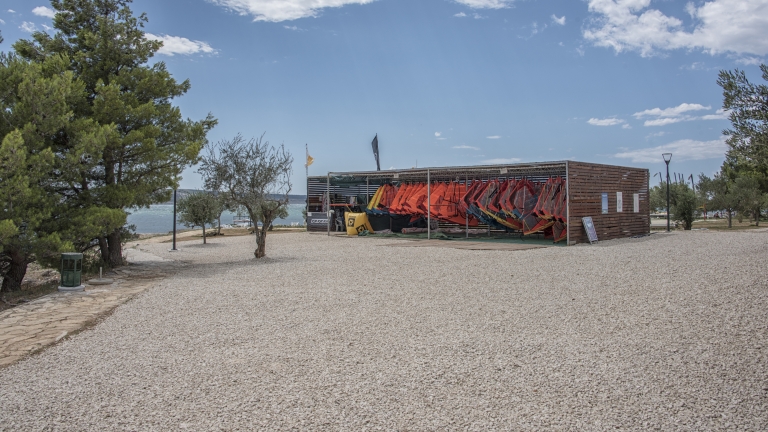 Windsurf racks at Alana Beach Club