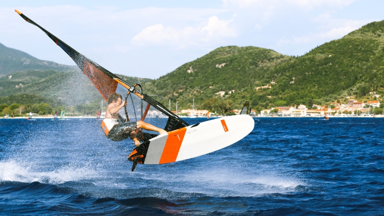 Windsurfing at Cosmos Beach Club