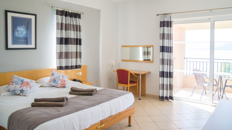 Typical bedroom at Vounaki Beach Club