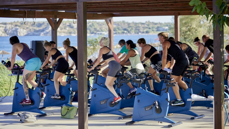 Levante Beach Club spin classes