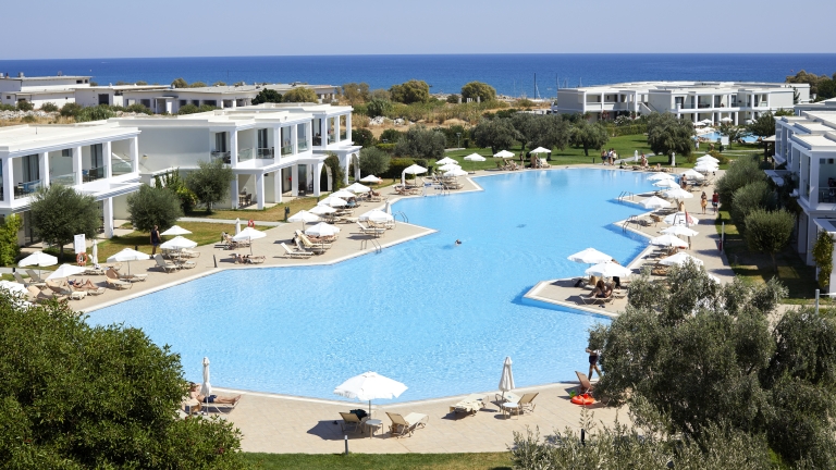 The main swimming pool at Levante Beach Club