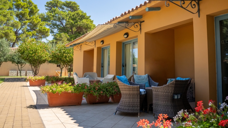 Lovely terraces at Baia dei Mori Beach Club