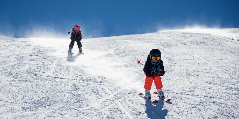 Easter family skiing