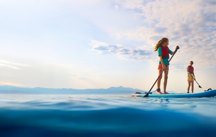 Paddleboarding fun