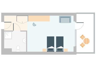 HOTEL DOUBLE OR TWIN ROOM