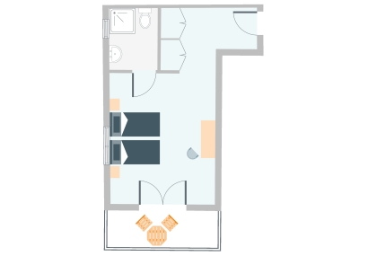 TWIN ROOM WITH SEA VIEW