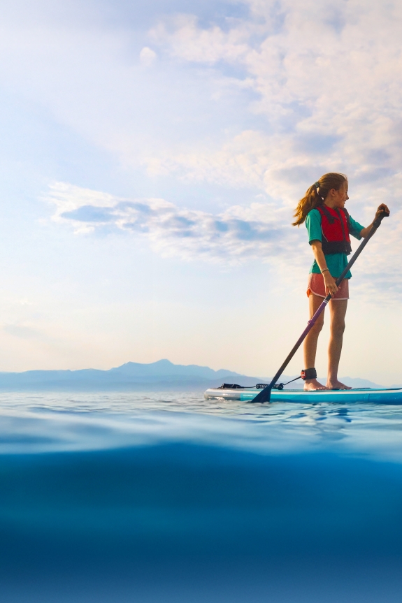 paddle boarding in Greece
