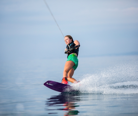 Wakeboarding.