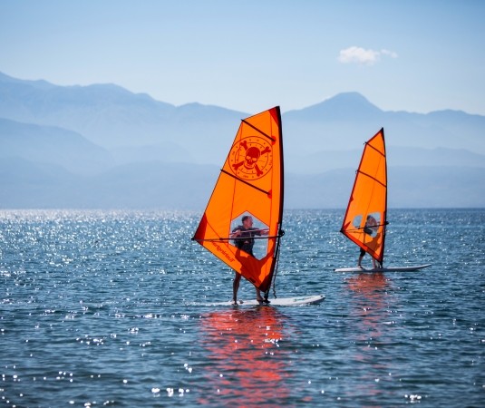 Windsurfing.