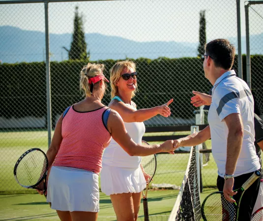 Tennis at Messini Beach Club.