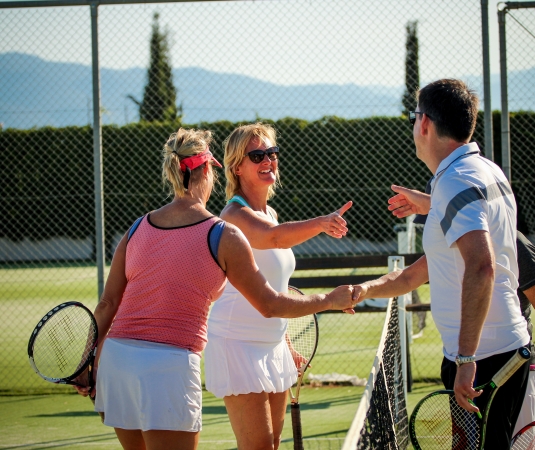 Tennis at Messini Beach Club.