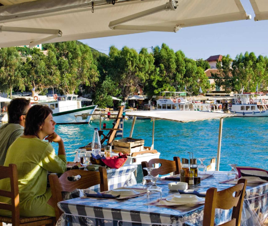 Local restaurant in Vassiliki
