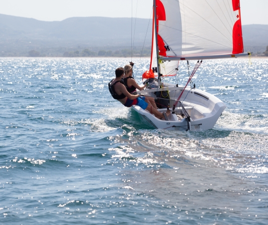 Dinghy sailing