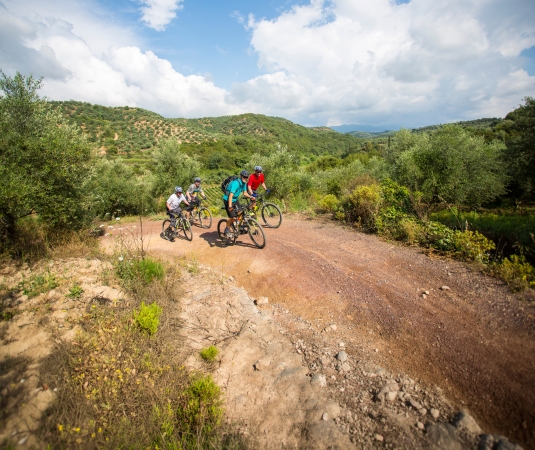 Mountain biking in Messini