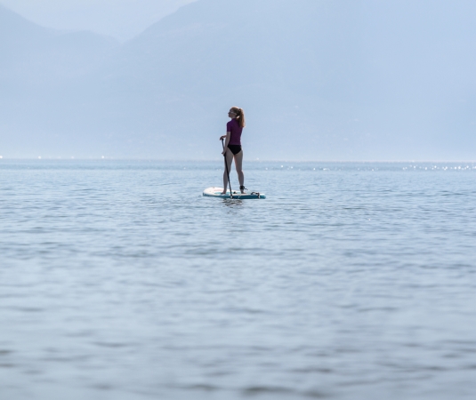 paddle boarding