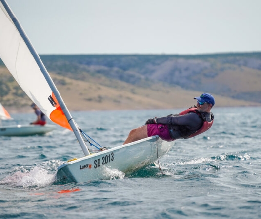 Dinghy sailing races.