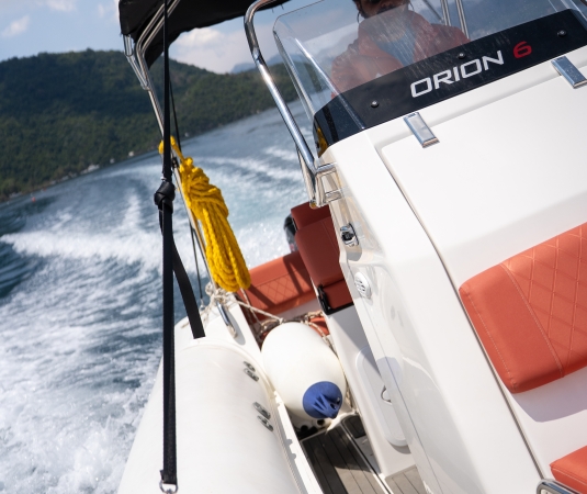 A speed boat