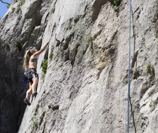 Rock climbing in Croatia