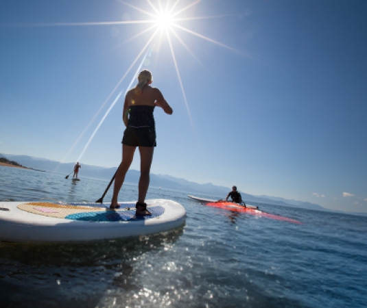 Paddle boarding activity