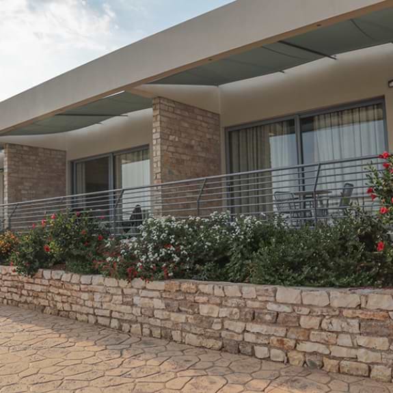 The terraces of the premium rooms