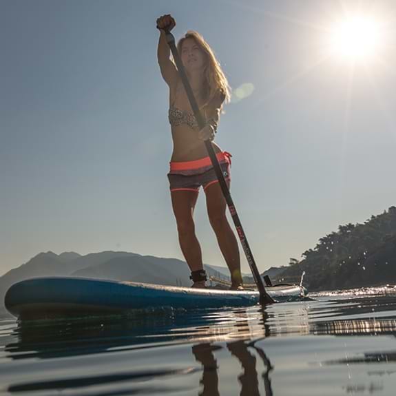 Perfect conditions for paddle boarding