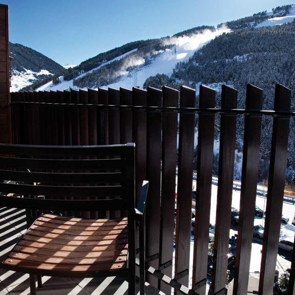 A balcony with views
