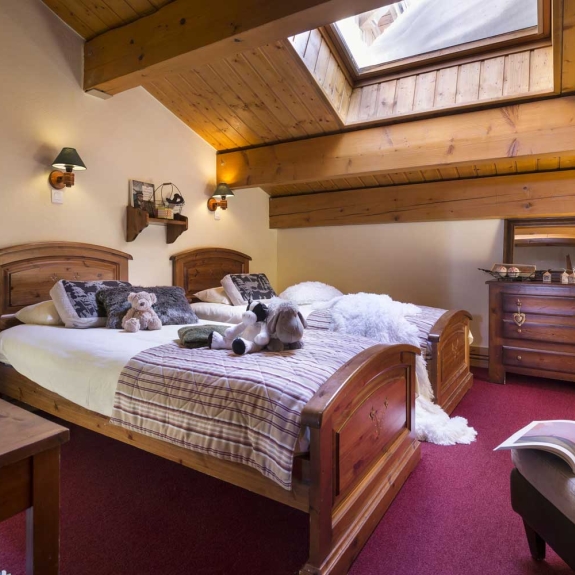 A typical club twin room