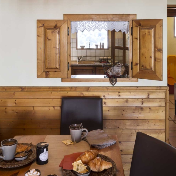 Typical breakfast area